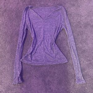 Grey Long Sleeve Top